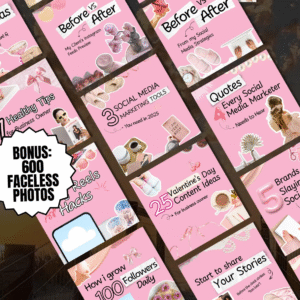 100 Elegant Pink Instagram Carousel Templates