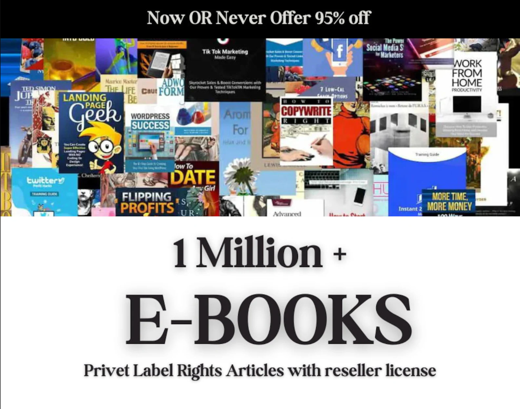 Mega Bundle: Over 1 Million Ebooks with Resell Rights - Image 3