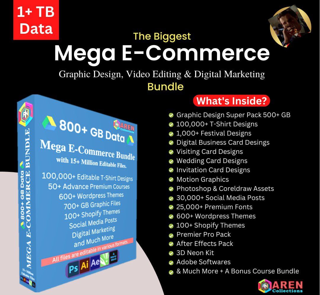Ultimate Mega Bundle: E-Commerce, Graphic Design, Video Editing & Digital Marketing - Image 3