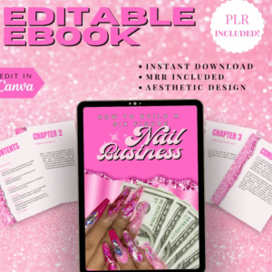 PLR Nail Business eBook | Canva Template | Done-for-You Resell Rights