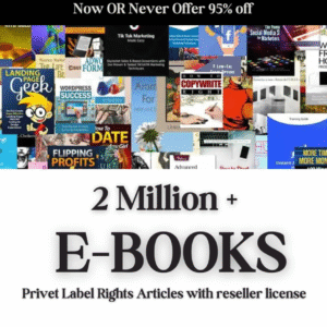 2 Million+ eBooks Collection with 2 Million PLR Articles Bonus & Reseller Rights