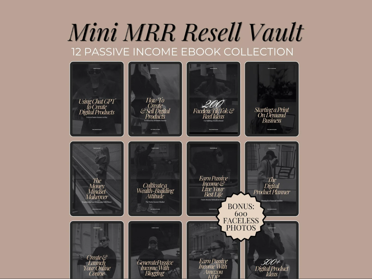 Passive Income eBook Bundle | MRR Digital Resell Rights - Image 6