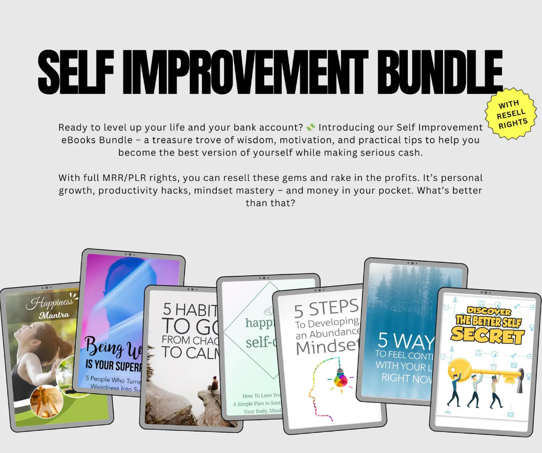 Self-Improvement eBook Bundle | 750 Digital Books with Resell Rights - Image 5